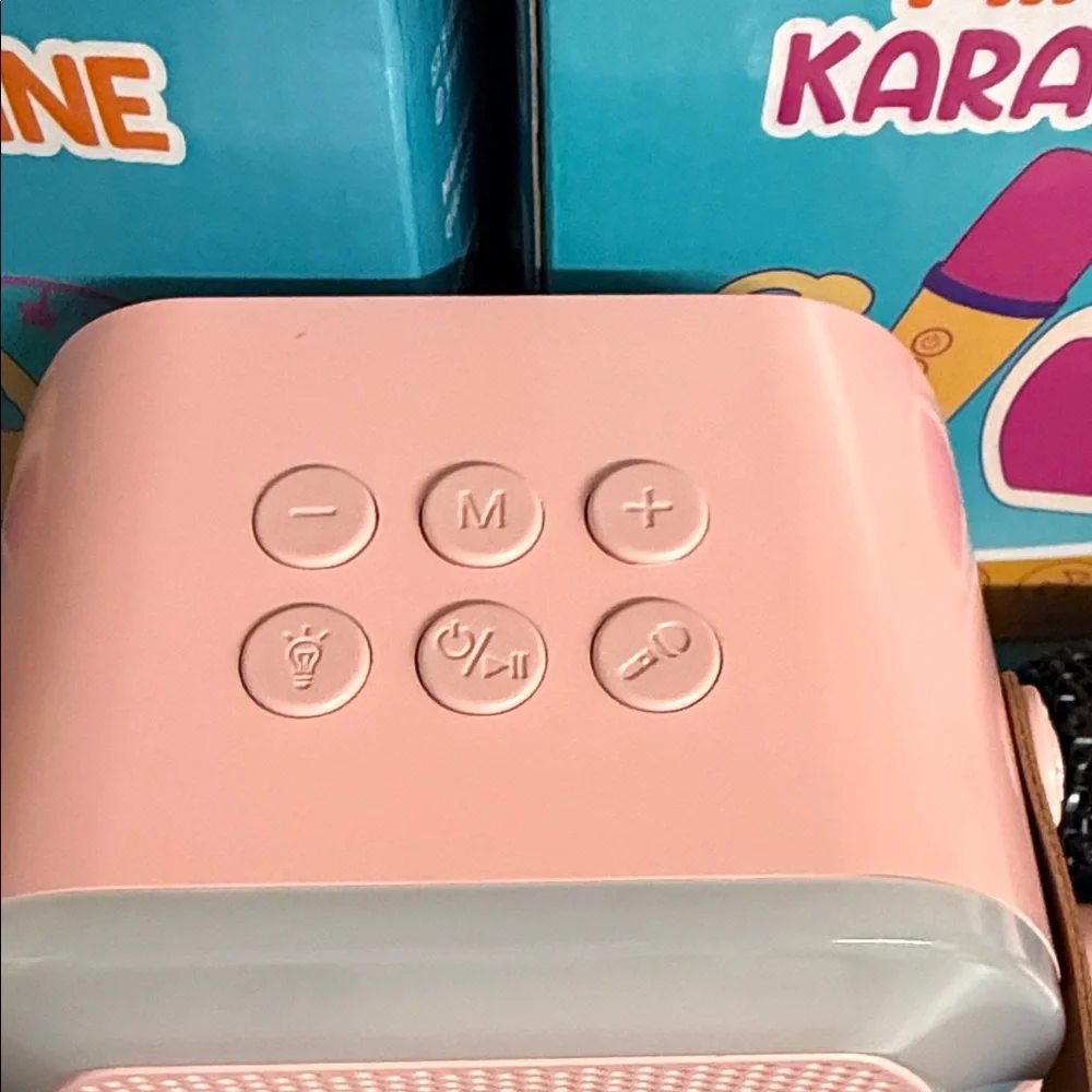 Pink Mini Wireless Karaoke Machine Perfect for Easter Baskets